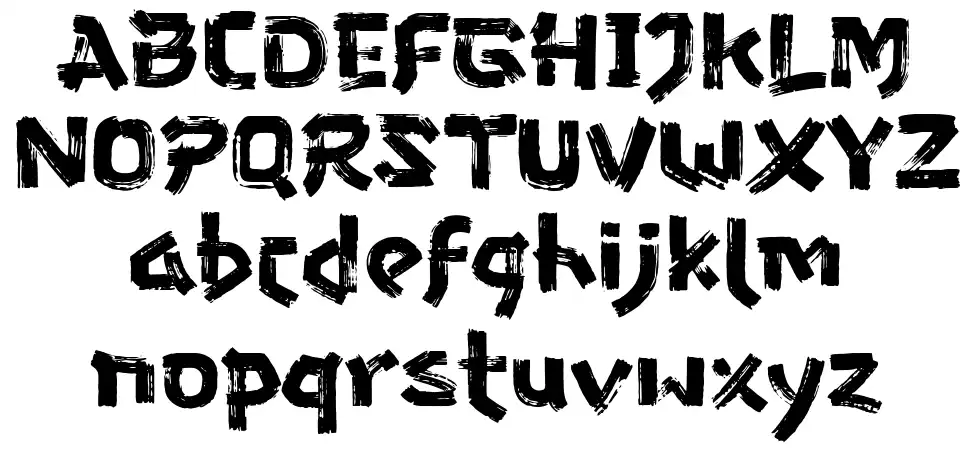 Gozaru Schriftbeispiele Gozarufont specimens