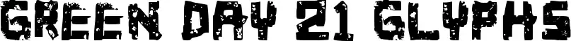 Green Day 21 Glyphs