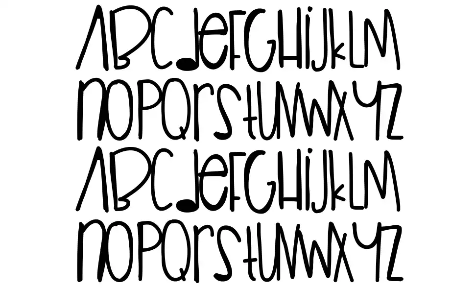 Guilt Tripfont specimens