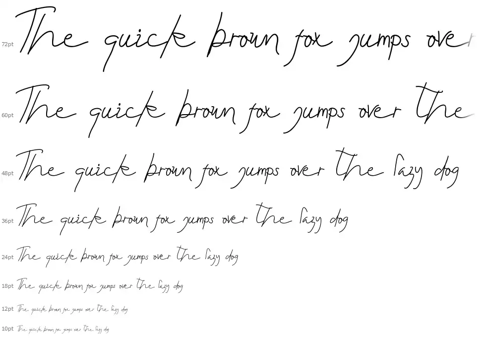 Guritno Scriptfont waterfall