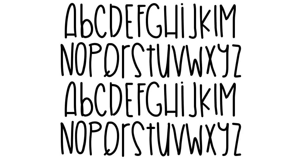 Hair Problemsfont specimens
