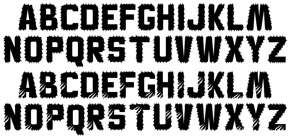 Hallo Witchfont specimens