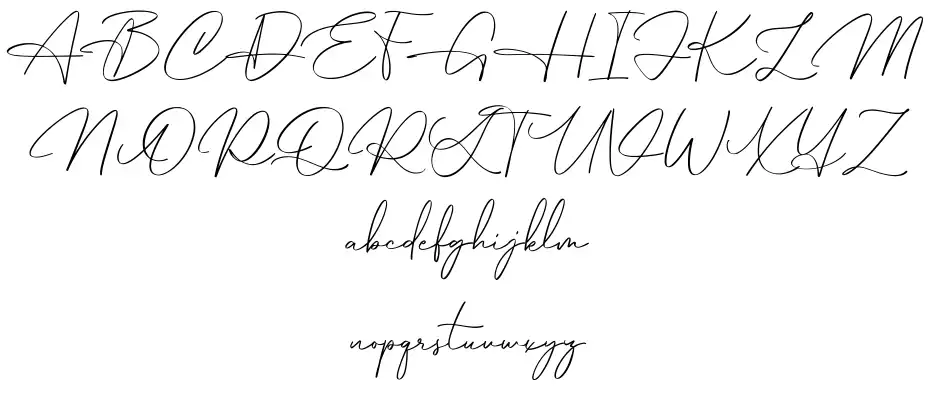 Hamburg Signaturefont specimens