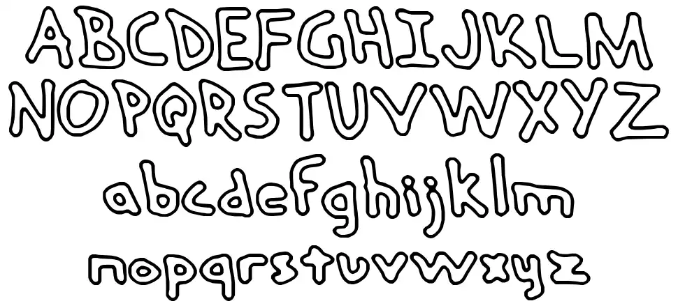 Hand Me Downfont specimens