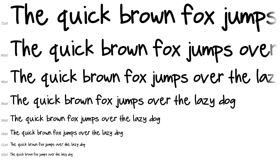 Hello Boomerangfont waterfall