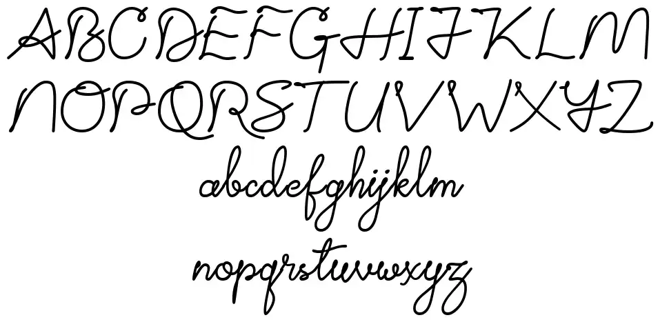 Hello I'm Comingfont specimens
