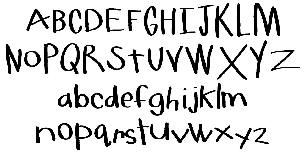 Hello Milk Moneyfont specimens