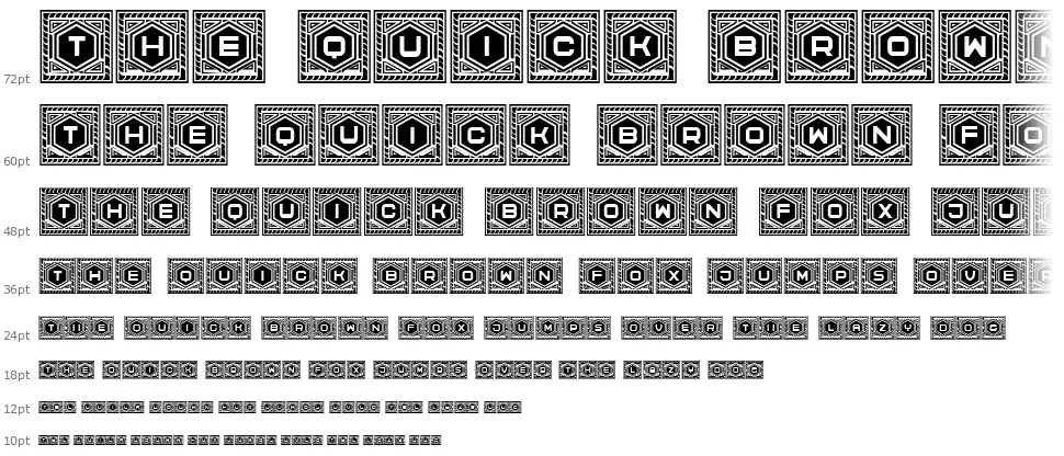 Hexagonasfont waterfall