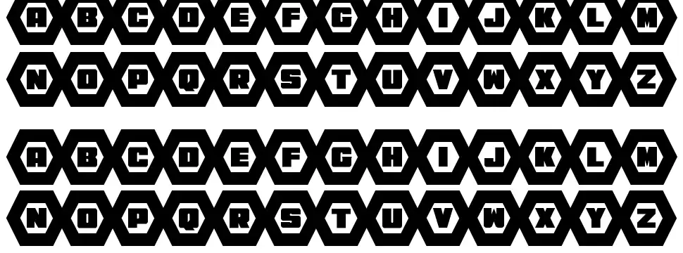 HeXkEyfont specimens