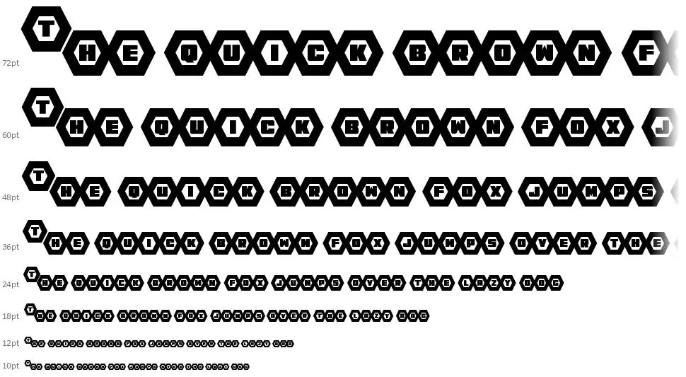 HeXkEyfont waterfall