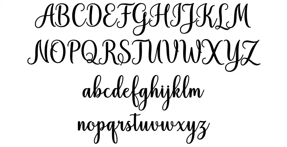 Hiyida Scriptfont specimens