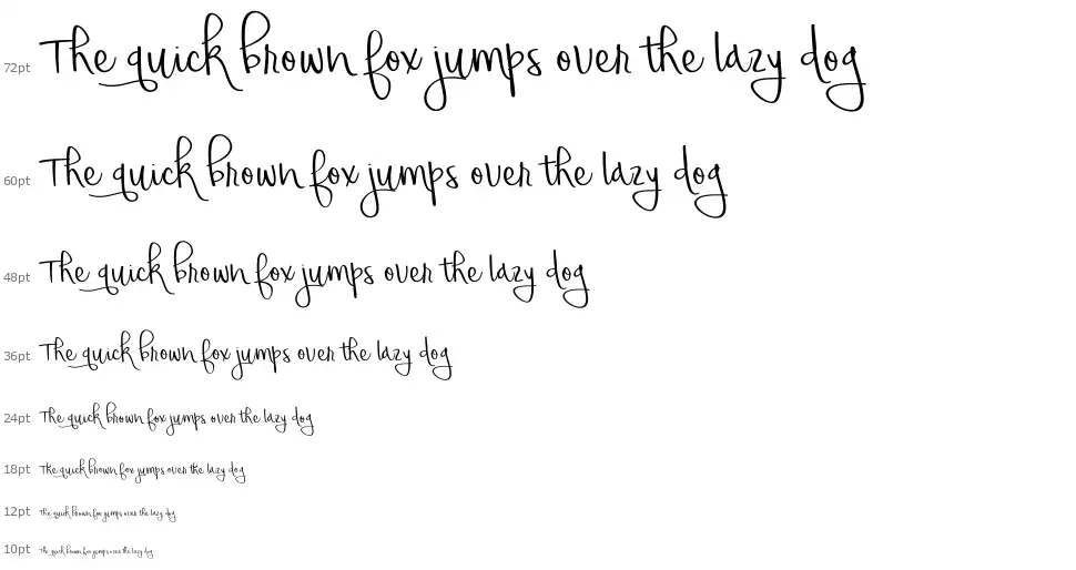 Honeyquickfont waterfall