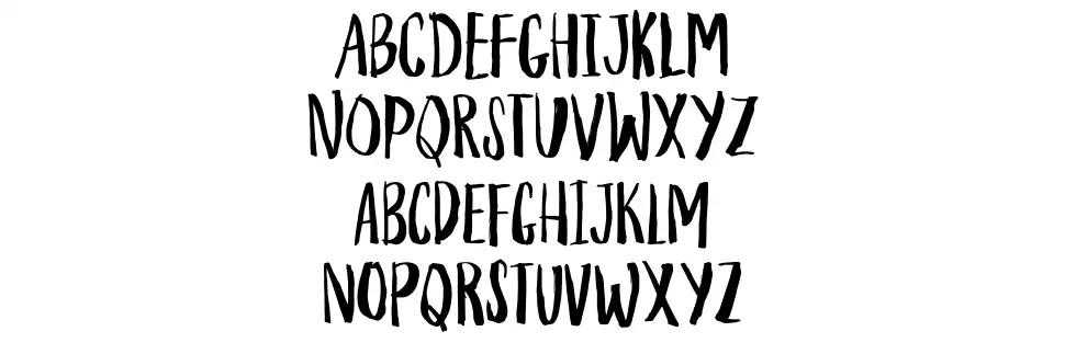 Houseplantfont specimens
