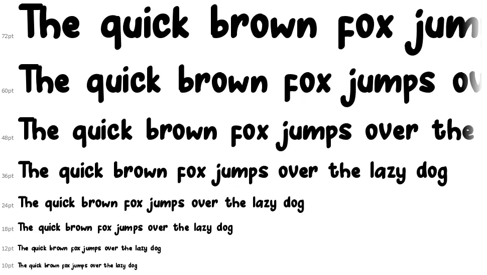 Hunny Bummyfont waterfall