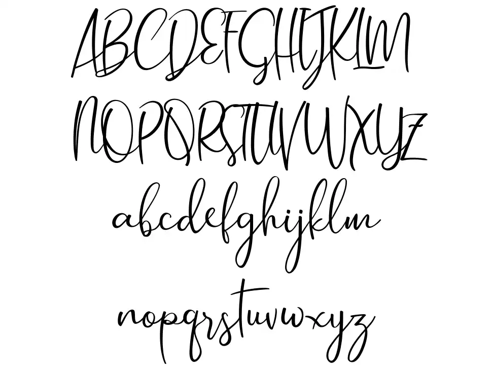 Husterdun Scriptfont specimens