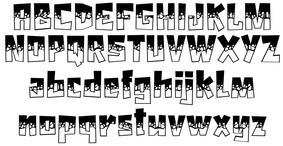 Hyper Blockfont specimens