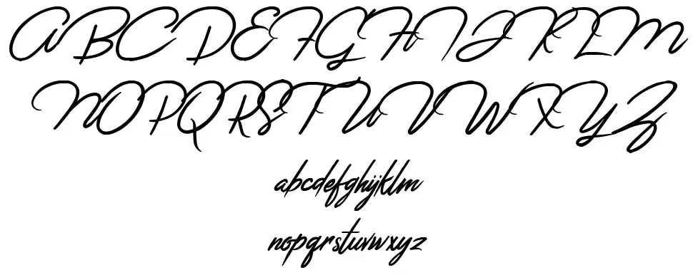 Jefinian Scriptfont specimens