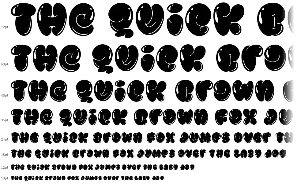 Jelly July Shinyfont waterfall