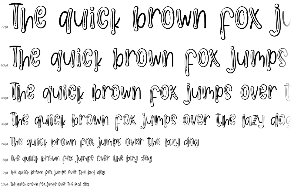 Jelly Partyfont waterfall