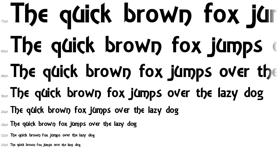 Jenson MS&Jfont waterfall