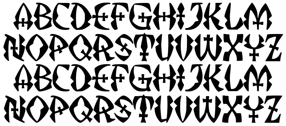 JMH Strigoi IIfont specimens