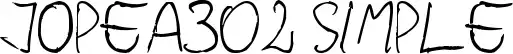 Jopea302 Simple