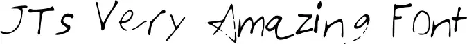 JTs Very Amazing Font