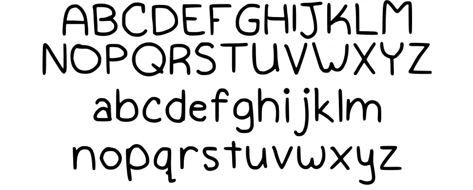 Kalis Handwritingfont specimens