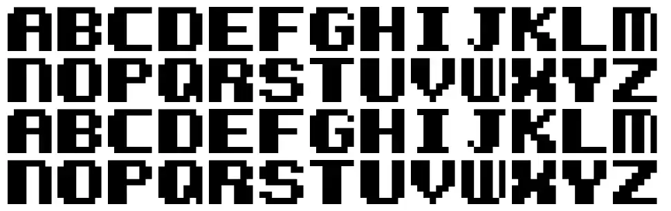 Kemco Pixelfont specimens