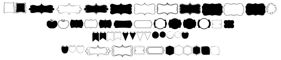KG Flavor And Frames Fourfont specimens