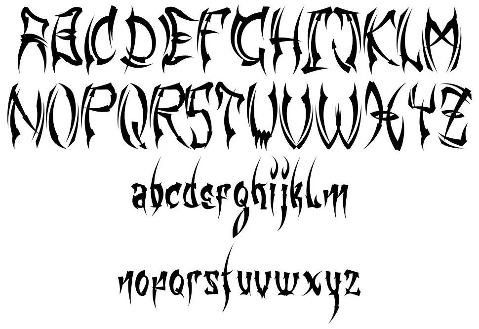 Kingfirefont specimens