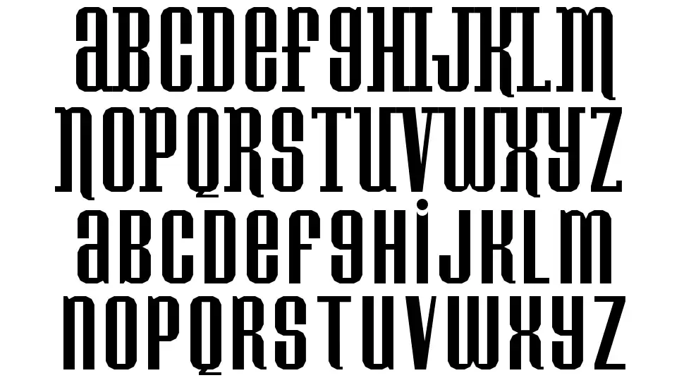 Konspiracy Theoryfont specimens