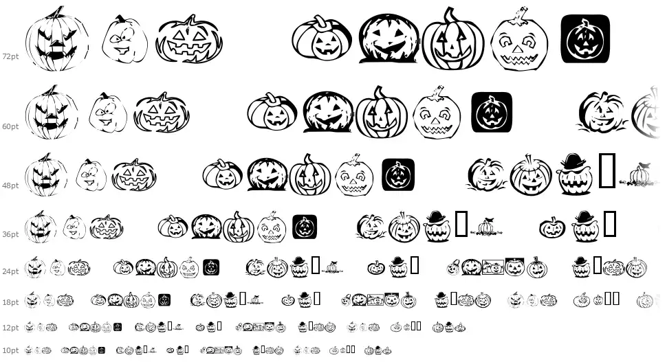 KR Pick A Pumpkinfont waterfall