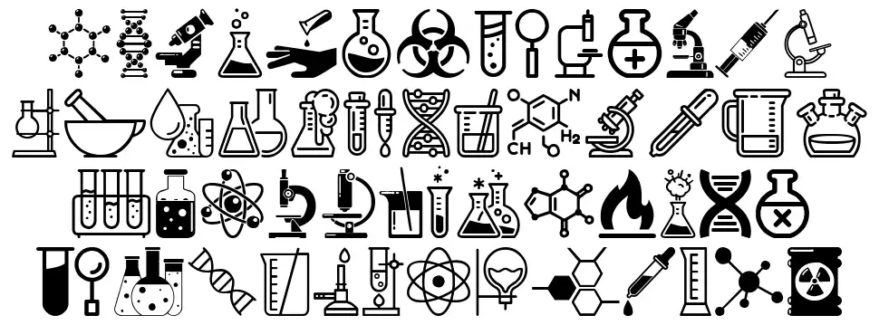 Laboratoryfont specimens