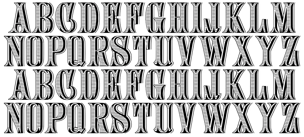 Lattice BB&Sfont specimens