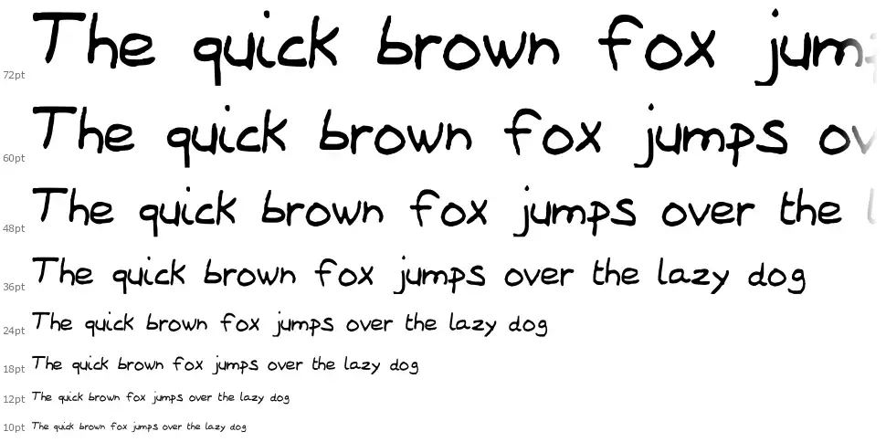 Laurene Script font waterfall