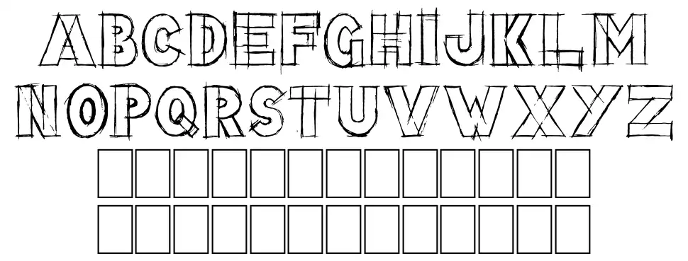 Lazy Sketchfont specimens