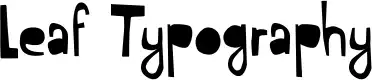 Leaf Typography