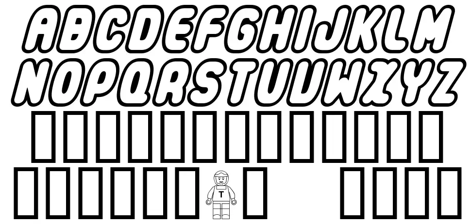 Legothickfont specimens