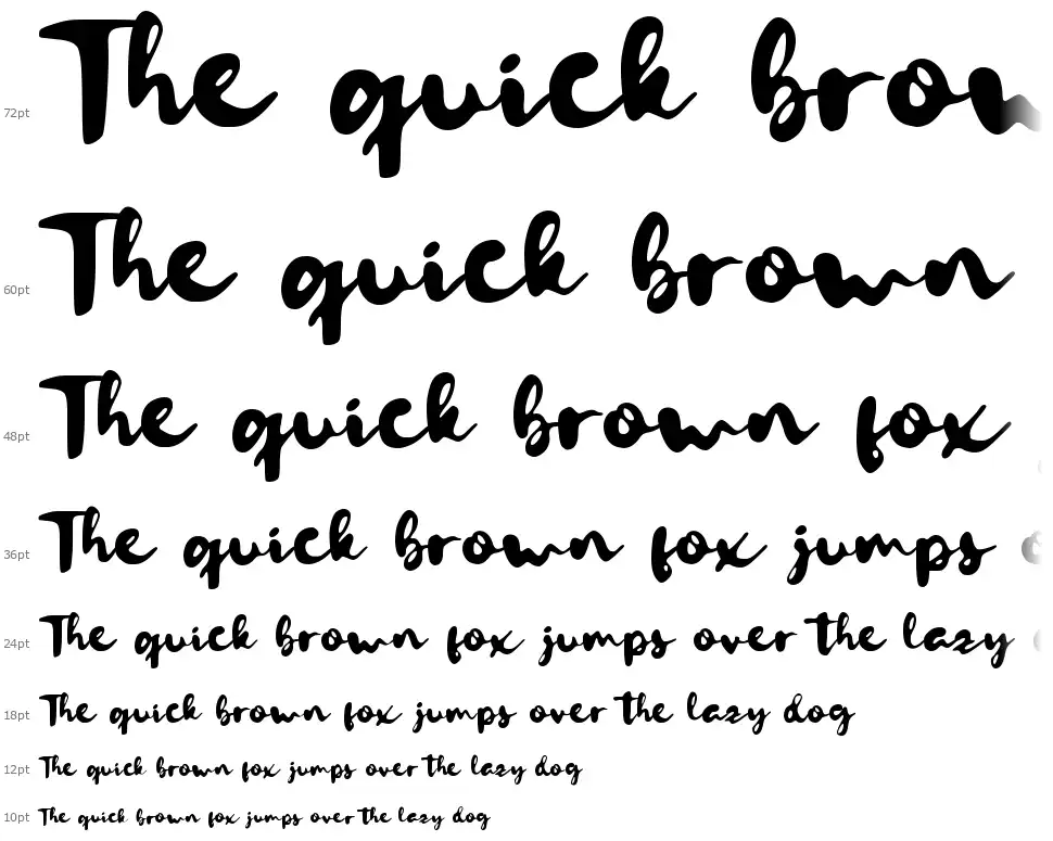 Letterinkfont waterfall