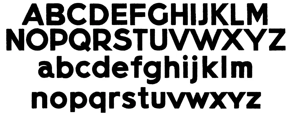 Lietz Blockfont specimens