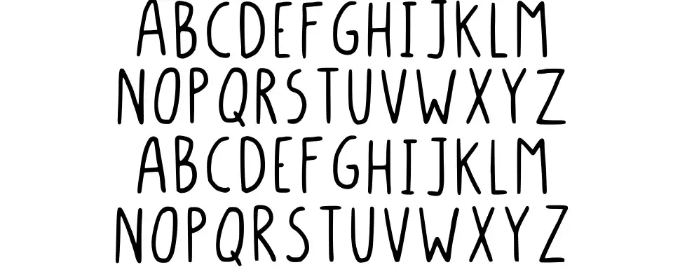 Long Batonfont specimens