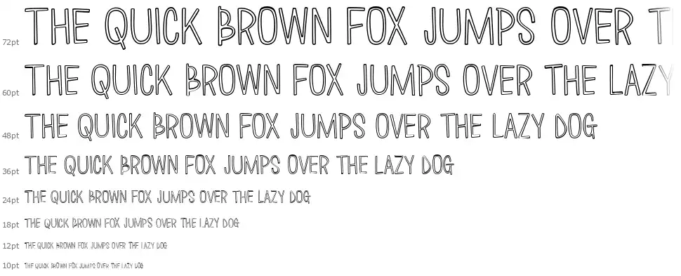 Love Monster Skinnyfont waterfall