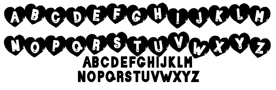 Loverboyfont specimens