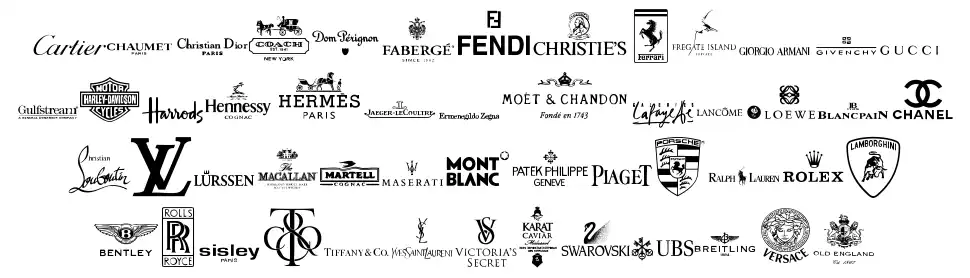 Luxury Brandsfont specimens