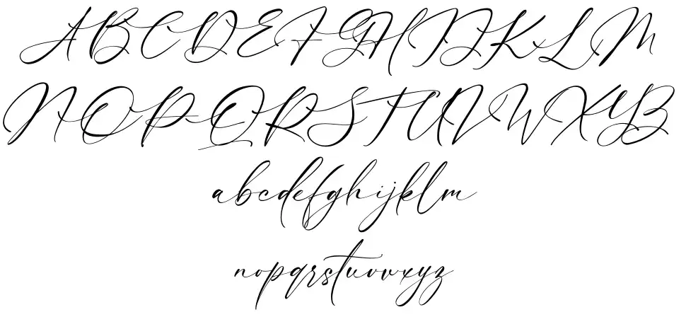 Luxury Modishfont specimens