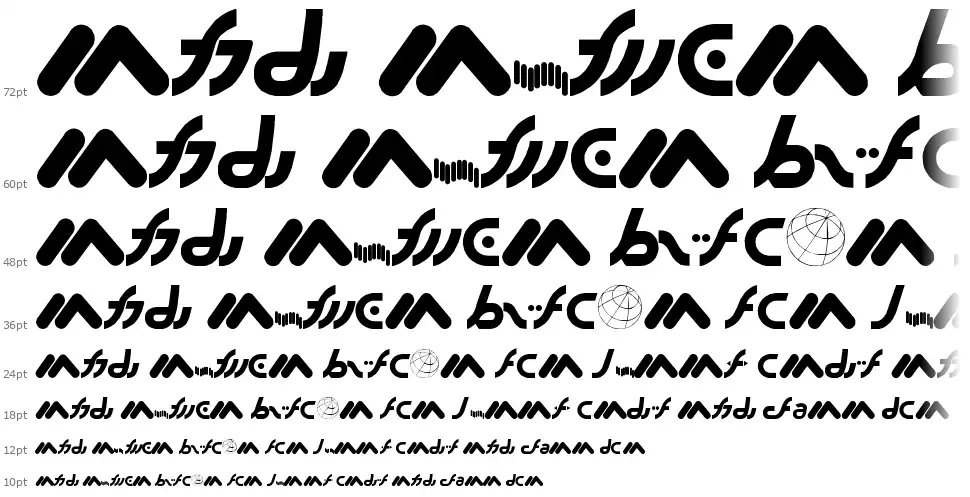 MacroMXfont waterfall