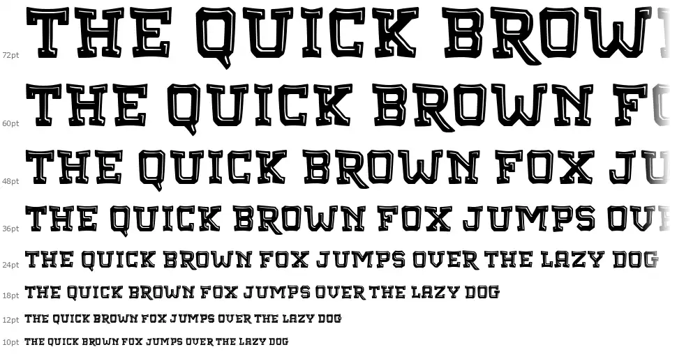 Mad Collegefont waterfall