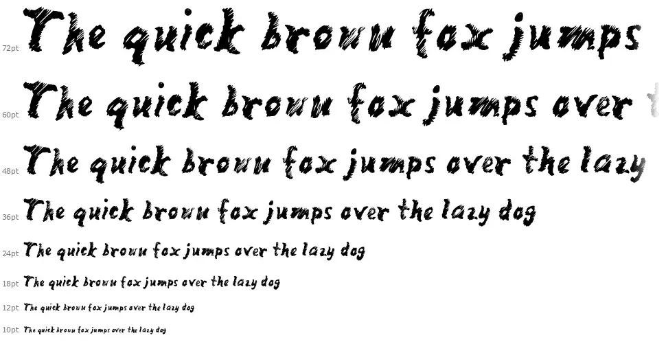 Mango Scribblefont waterfall