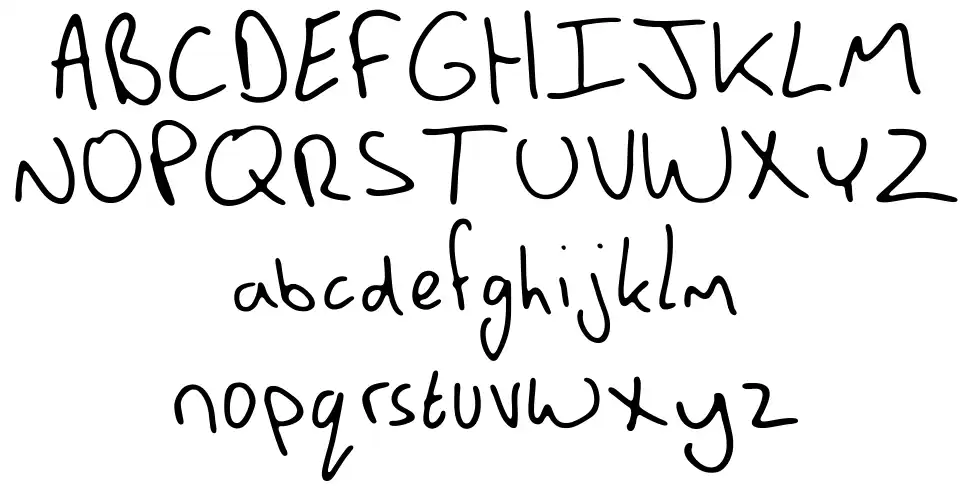 Manns Bare Handfont specimens